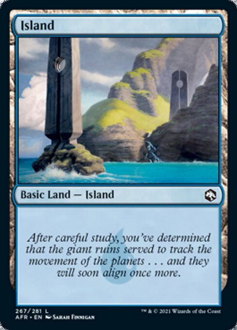Island (267) (Adventures in the Forgotten Realms) Near Mint - Nick Nack's Full Frontal Attack