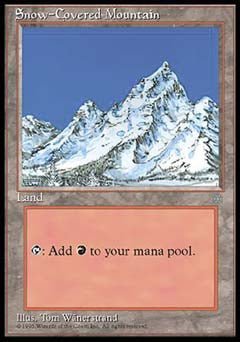 Snow-Covered Mountain (Ice Age) Heavy Play - Nick Nack's Full Frontal Attack