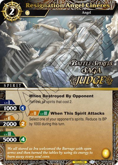 Resignation Angel Cineres (Judge Pack 2024 Vol. 1) (Launch & Event Promos) Near Mint Holofoil - Nick Nack's Full Frontal Attack