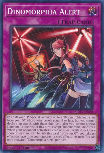 Dinomorphia Alert (25th Anniversary Tin: Dueling Heroes Mega Pack) Light Play 1st Edition