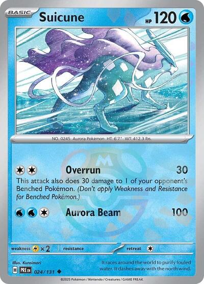 Suicune (Master Ball Pattern) (SV: Prismatic Evolutions) Near Mint Holofoil