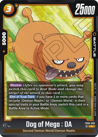 Dog of Mega : DA (Rivals Clash) Near Mint - Nick Nack's Full Frontal Attack