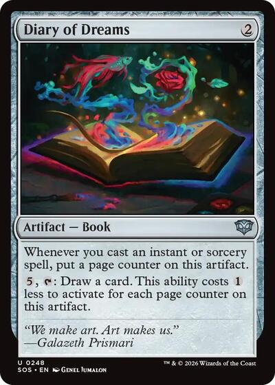 Diary of Dreams (Secrets of Strixhaven) Near Mint Foil