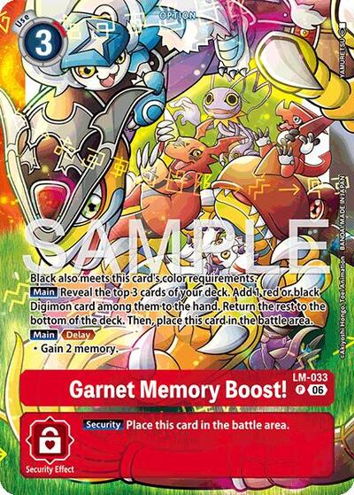 Garnet Memory Boost! (Alternate Art) (Starter Deck 23: Beatbreak) Near Mint Foil