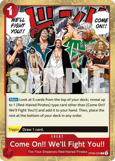Come On!! We'll Fight You!! (Reprint) (Premium Booster - The Best - Vol. 2) Near Mint Foil - Nick Nack's Full Frontal Attack