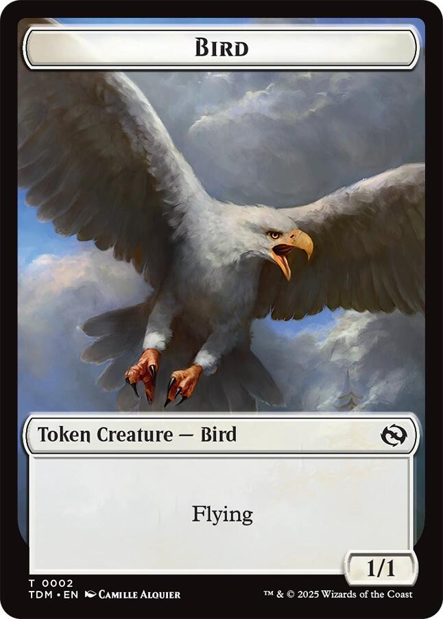 Bird // Monk Double-Sided Token