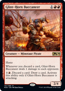 Glint-Horn Buccaneer (Magic 2020 Core Set) Near Mint Foil