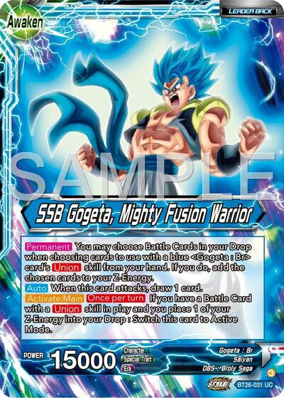 Gogeta // SSB Gogeta, Mighty Fusion Warrior (Ultimate Advent) Near Mint