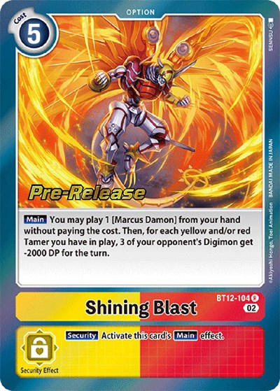 Shining Blast (Across Time Pre-Release Cards) Near Mint Foil