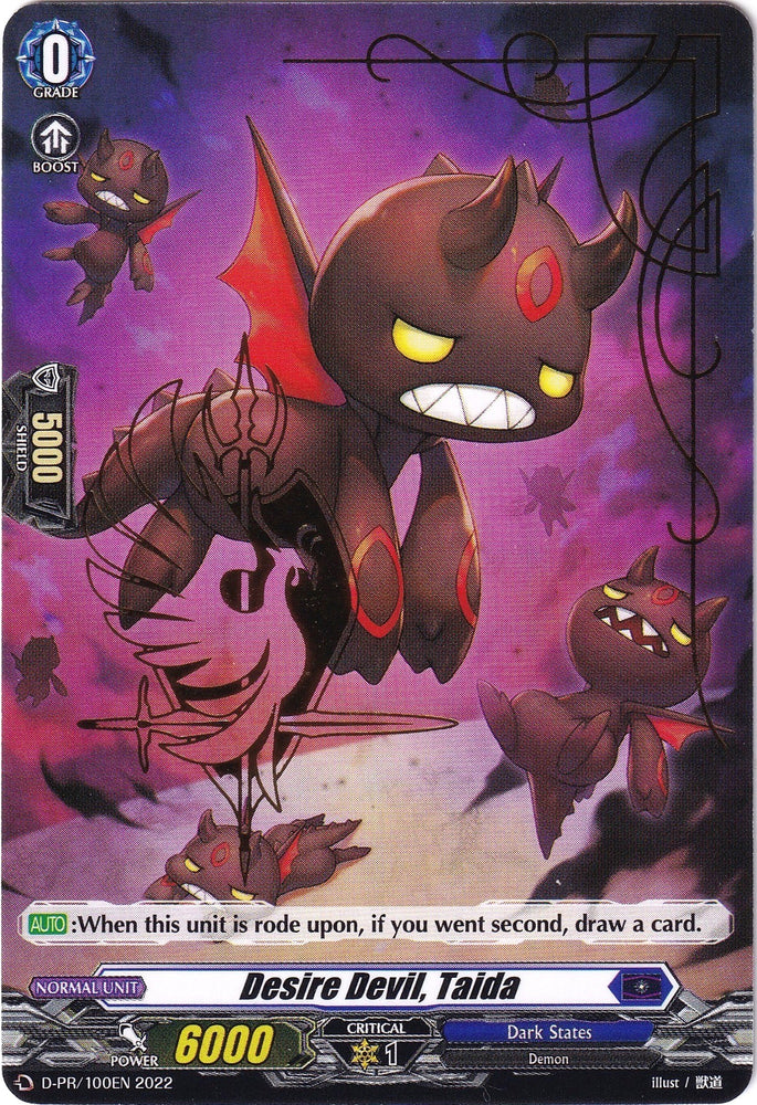 Desire Devil, Taida (Hot Stamped) (D-PR/100EN 2022) [D Promo Cards]