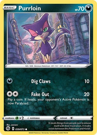 Purrloin (Champion's Path) Near Mint - Nick Nack's Full Frontal Attack