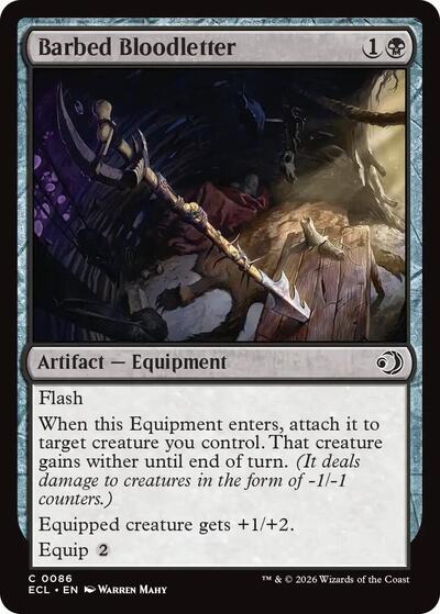 Barbed Bloodletter (Lorwyn Eclipsed) Near Mint - Nick Nack's Full Frontal Attack