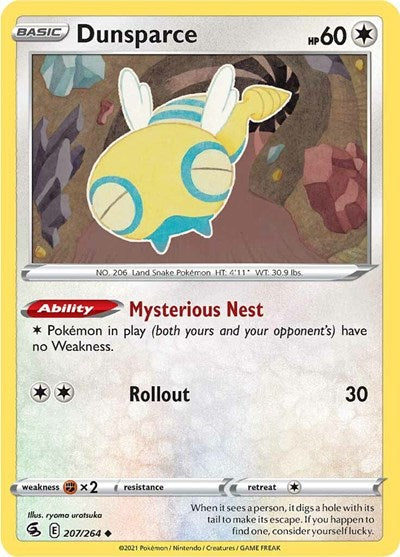 Dunsparce (SWSH08: Fusion Strike) Near Mint