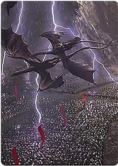 Mordor on the March Art Card (Art Series: Universes Beyond: The Lord of the Rings: Tales of Middle-earth) Near Mint