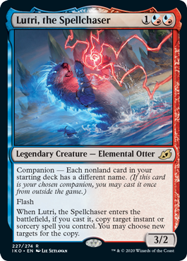 Lutri, the Spellchaser (Ikoria: Lair of Behemoths) Near Mint Foil - Nick Nack's Full Frontal Attack