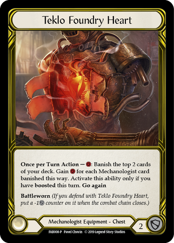 Teklo Foundry Heart [FAB008-P] 1st Edition Cold Foil - Dorado 