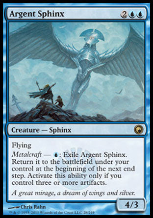 Argent Sphinx (Scars of Mirrodin) Near Mint