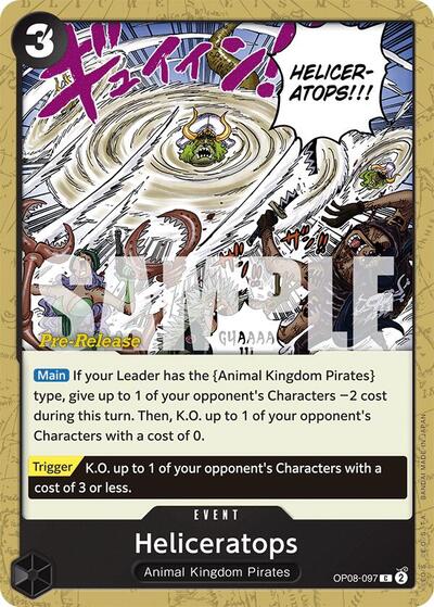 Heliceratops (Two Legends Pre-Release Cards) Near Mint