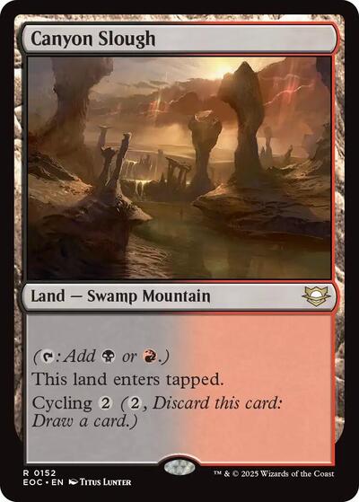 Canyon Slough (Commander: Edge of Eternities) Near Mint - Nick Nack's Full Frontal Attack