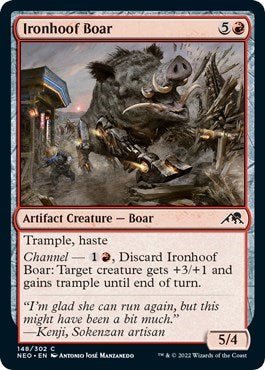 Ironhoof Boar (Kamigawa: Neon Dynasty) Near Mint - Nick Nack's Full Frontal Attack