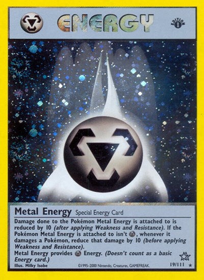 Metal Energy (Neo Genesis) Damaged / Poor Holofoil 1st Edition