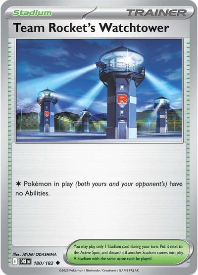 Team Rocket's Watchtower (SV10: Destined Rivals) Near Mint - Nick Nack's Full Frontal Attack
