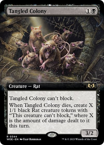 Tangled Colony (Extended Art) (Wilds of Eldraine) Near Mint