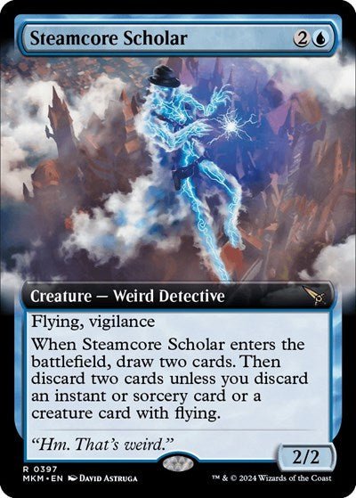 Steamcore Scholar (Extended Art) (Murders at Karlov Manor) Near Mint - Nick Nack's Full Frontal Attack