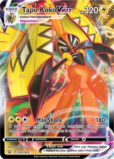 Tapu Koko VMAX (SWSH05: Battle Styles) Near Mint Holofoil