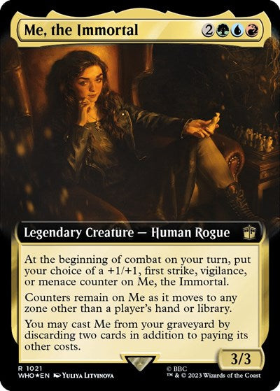 Me, the Immortal (Extended Art) (Surge Foil) (Universes Beyond: Doctor Who) Near Mint Foil