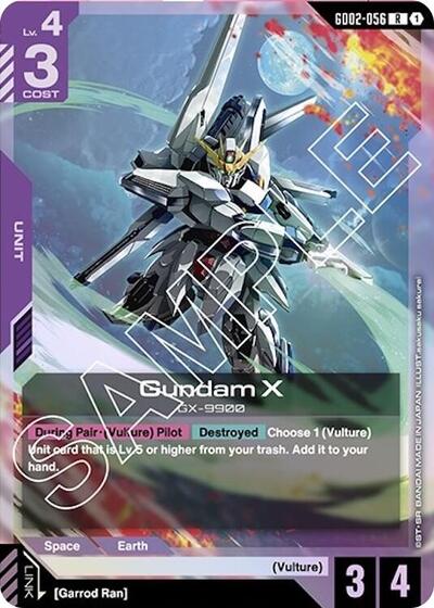Gundam X (GD02 - 056) (Dual Impact) Near Mint Holofoil - Nick Nack's Full Frontal Attack