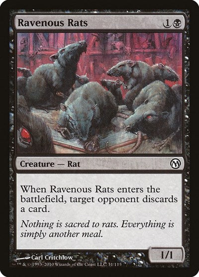 Ravenous Rats (Duels of the Planeswalkers) Near Mint