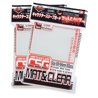 KMC Card Barrier Series: Character Guard Oversleeves Matte Clear (60 - Pack) (KMC) New - Nick Nack's Full Frontal Attack