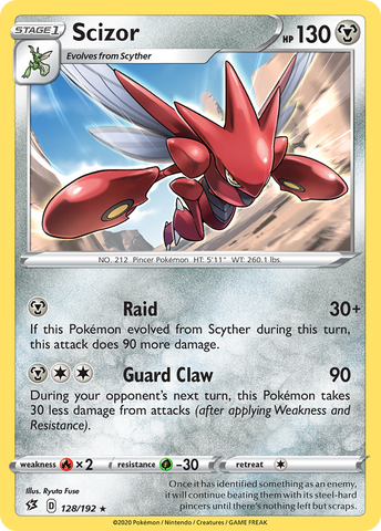 Scizor (128/192) [Épée &amp; Bouclier : Rebel Clash]