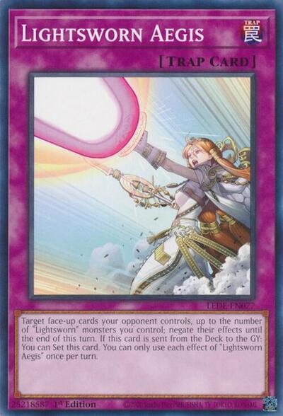 Lightsworn Aegis (Legacy of Destruction) Near Mint 1st Edition - Nick Nack's Full Frontal Attack
