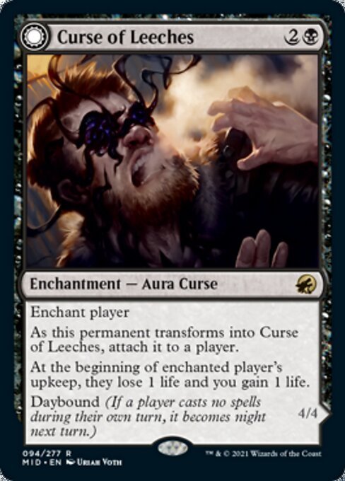 Curse of Leeches / Leeching Lurker (Innistrad: Midnight Hunt) Near Mint - Nick Nack's Full Frontal Attack