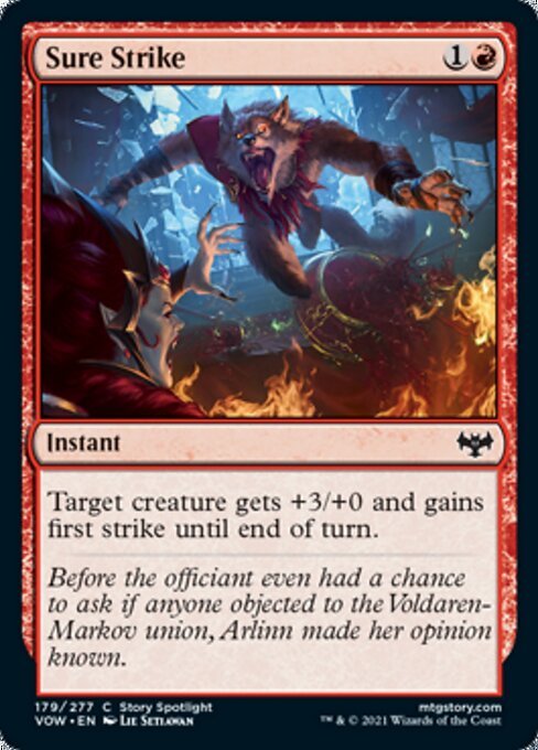 Sure Strike (Innistrad: Crimson Vow) Near Mint - Nick Nack's Full Frontal Attack