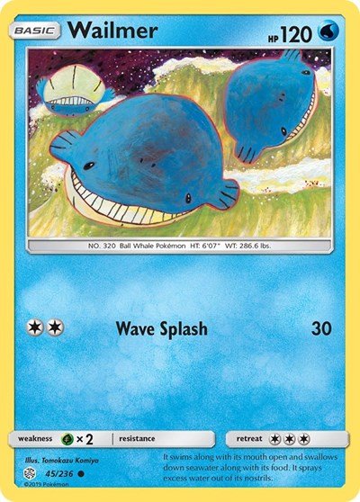 Wailmer (SM - Cosmic Eclipse) Near Mint - Nick Nack's Full Frontal Attack