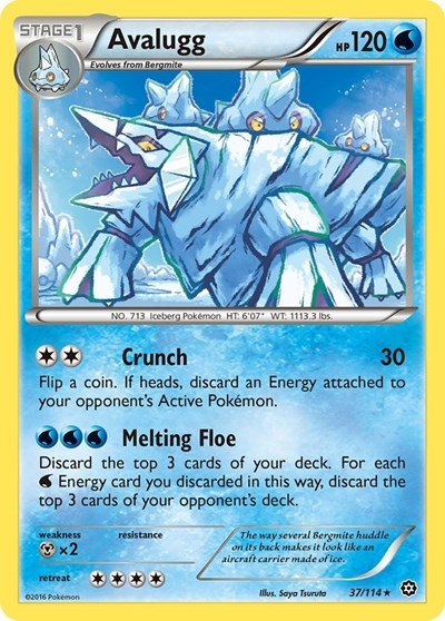 Avalugg (XY - Steam Siege) Near Mint - Nick Nack's Full Frontal Attack