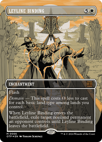 Leyline Binding (Textured Foil) [Outlaws of Thunder Junction: Breaking News]