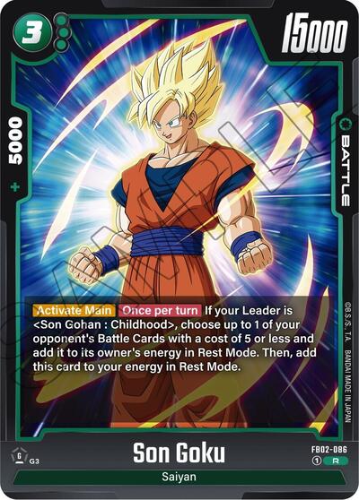 Son Goku FB02-086 (Blazing Aura) Near Mint Holofoil