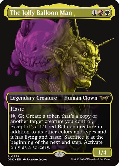 The Jolly Balloon Man (Showcase) (Duskmourn: House of Horror) Near Mint - Nick Nack's Full Frontal Attack