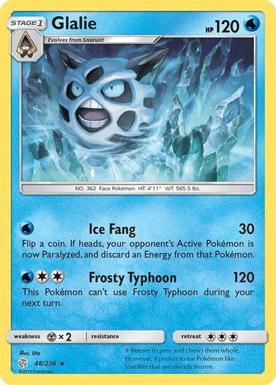Glalie (SM - Cosmic Eclipse) Near Mint - Nick Nack's Full Frontal Attack