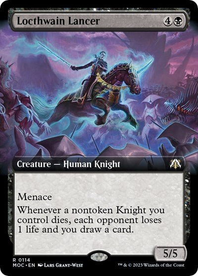 Locthwain Lancer (Extended Art) (Commander: March of the Machine) Near Mint - Nick Nack's Full Frontal Attack