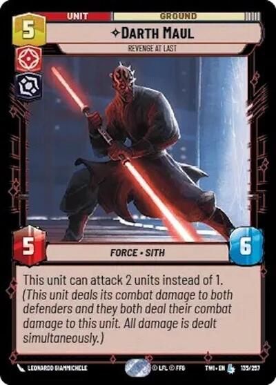 Darth Maul Revenge at Last (Twilight of the Republic) Near Mint Foil - Nick Nack's Full Frontal Attack