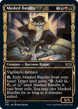Masked Bandits (Showcase) (Streets of New Capenna) Near Mint - Nick Nack's Full Frontal Attack