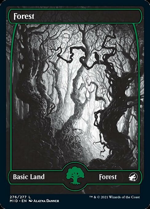 Forest (276) (Innistrad: Midnight Hunt) Near Mint - Nick Nack's Full Frontal Attack