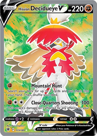 Hisuian Decidueye V (Full Art) (SWSH10: Astral Radiance) Near Mint Holofoil