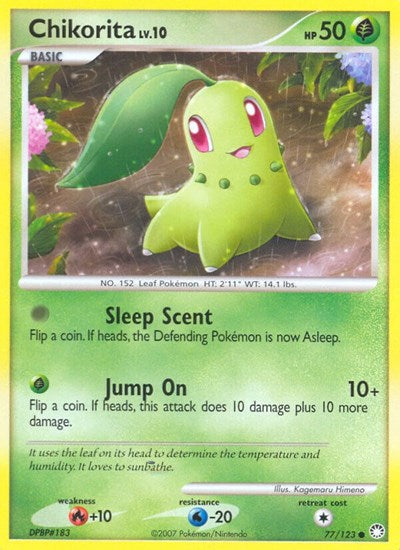 Chikorita (Mysterious Treasures) Heavy Play