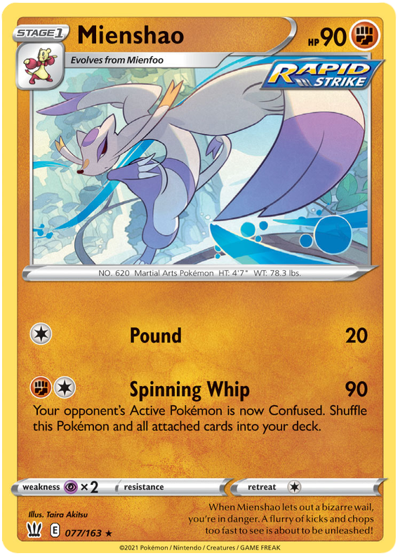 Mienshao (077/163) [Espada y escudo: estilos de batalla] 